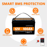 باتری ذخیره انرژی خورشیدی LiFePO4 12V 100Ah