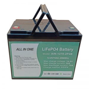 باتری قابل شارژ 896Wh lifepo4 12V 70Ah برای vechile الکتریکی